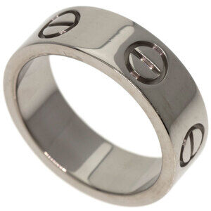 CARTIER 18k Silver Love Ring #47